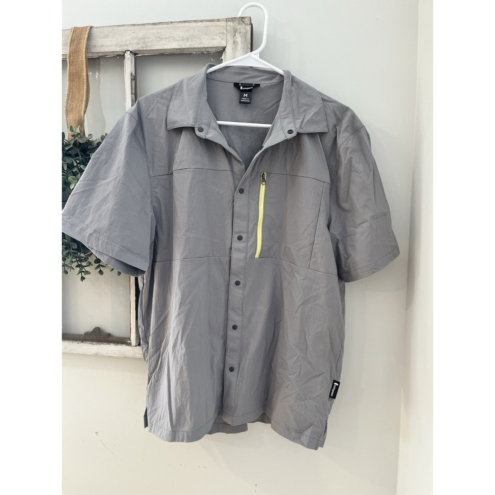 Cotopaxi Men's Sz M Sumaco Short-Sleeve Vented Tech Shirt Outdoors Hiking Gray